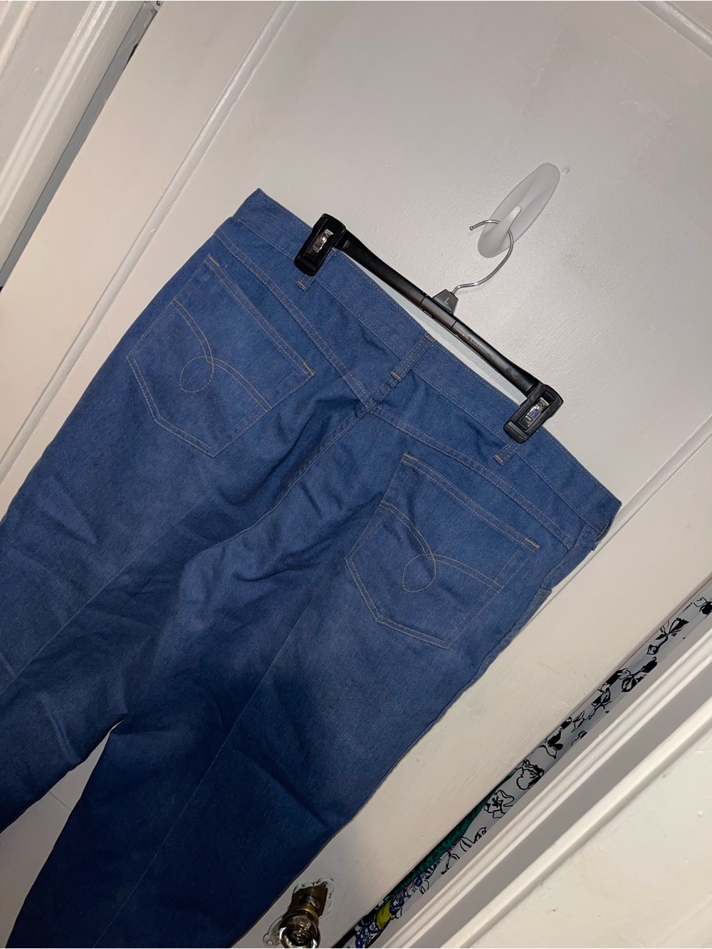 Vintage Men’s Classic Straight-Leg Blue Jean Pants - 42-29